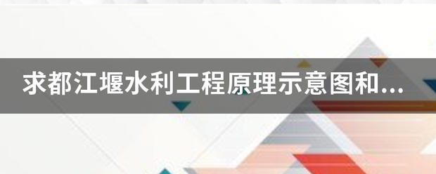 求都江堰水利工程原理示意图和动画