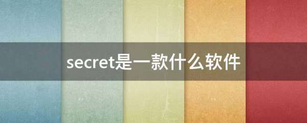 secret是一款什么软件