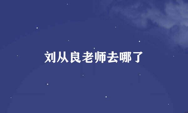 刘从良老师去哪了