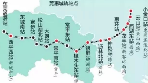 东莞城轨线路图