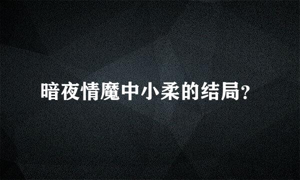 暗夜情魔中小柔的结局？