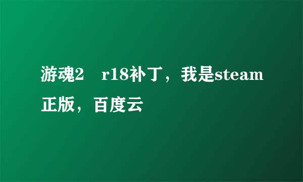 游魂2 r18补丁，我是steam正版，百度云