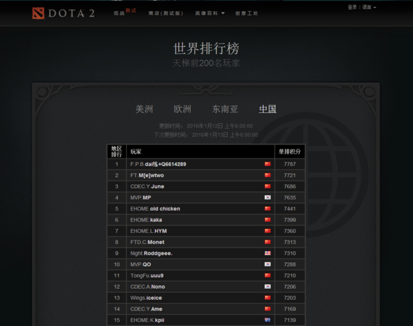 怎样查询dota2国度天梯排名