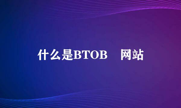 什么是BTOB 网站