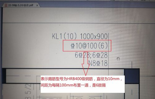 框架梁钢筋标注详解