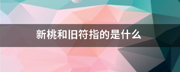 新桃和旧符指的是什么