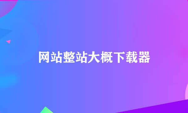 网站整站大概下载器