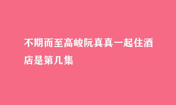 不期而至高峻阮真真一起住酒店是第几集