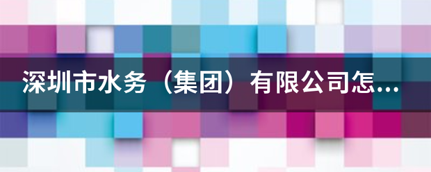 深圳市水务（集团）有限公司怎么样？