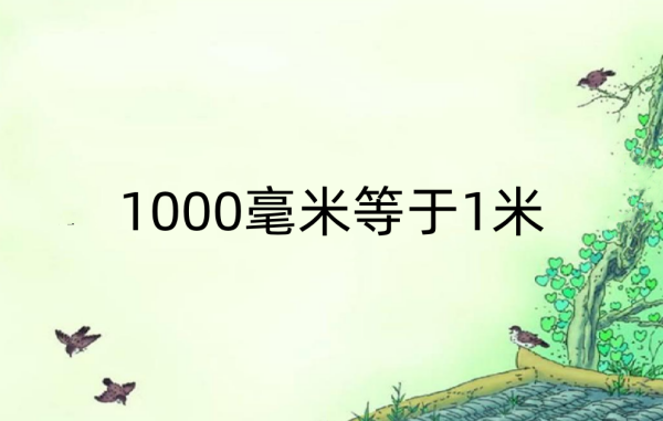 1000毫米等于多少米