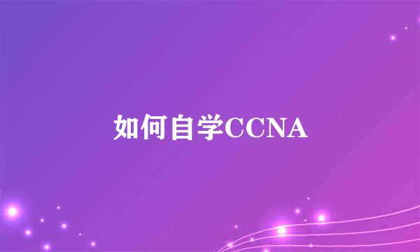 如何自学CCNA