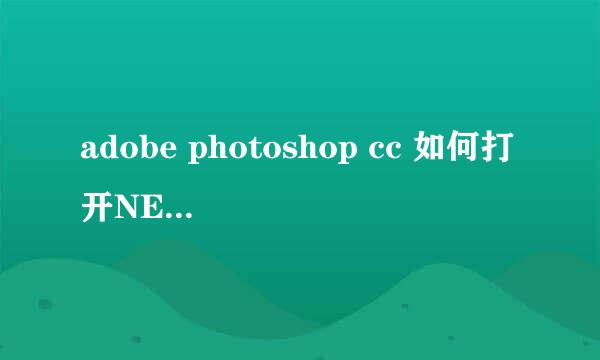 adobe photoshop cc 如何打开NEF和RAW格式