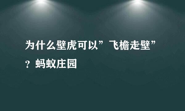 为什么壁虎可以”飞檐走壁”？蚂蚁庄园