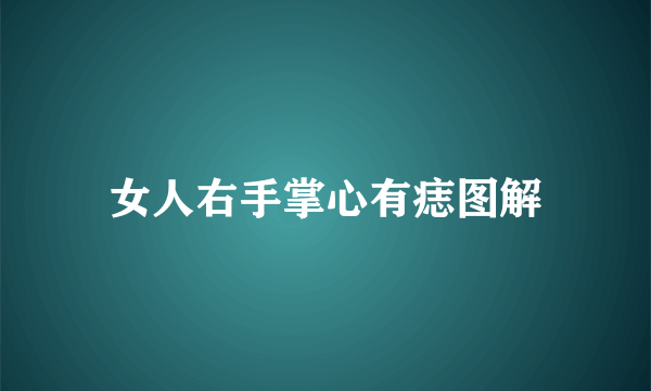 女人右手掌心有痣图解