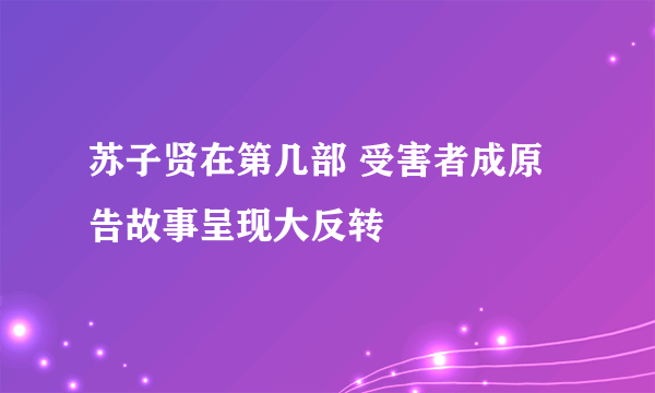 苏子贤在第几部 受害者成原告故事呈现大反转