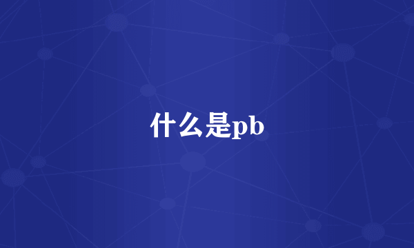 什么是pb