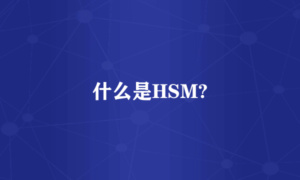 什么是HSM?