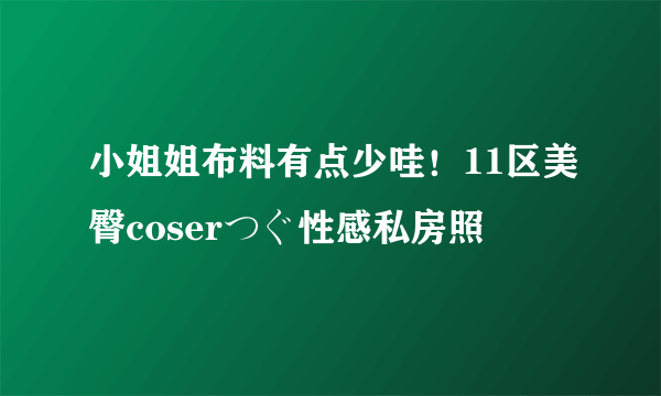 小姐姐布料有点少哇！11区美臀coserつぐ性感私房照