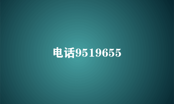 电话9519655