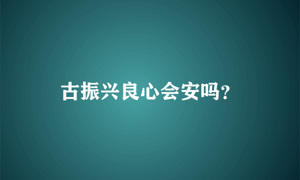 古振兴良心会安吗？