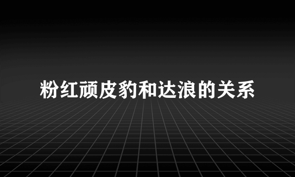 粉红顽皮豹和达浪的关系