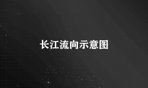 长江流向示意图