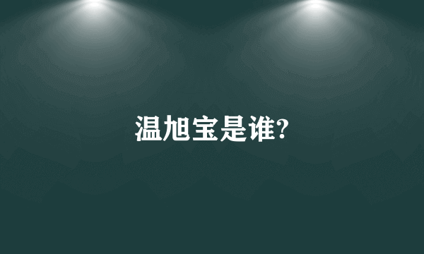 温旭宝是谁?