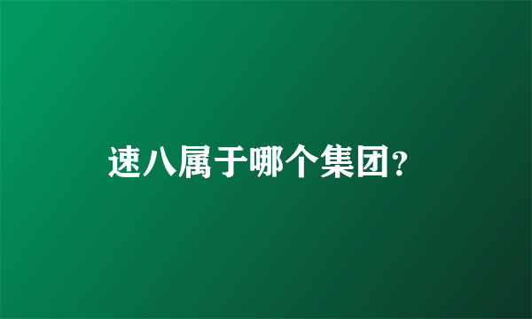 速八属于哪个集团？