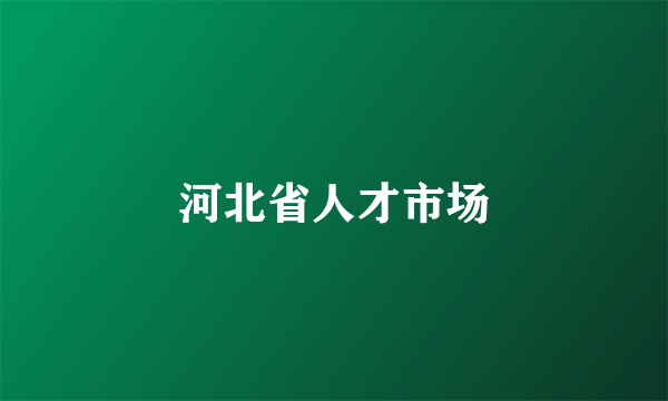 河北省人才市场