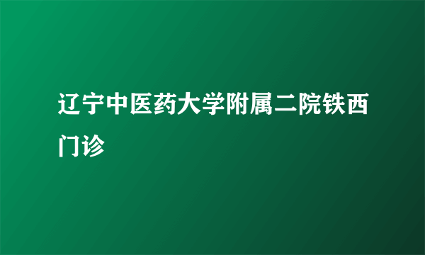 辽宁中医药大学附属二院铁西门诊