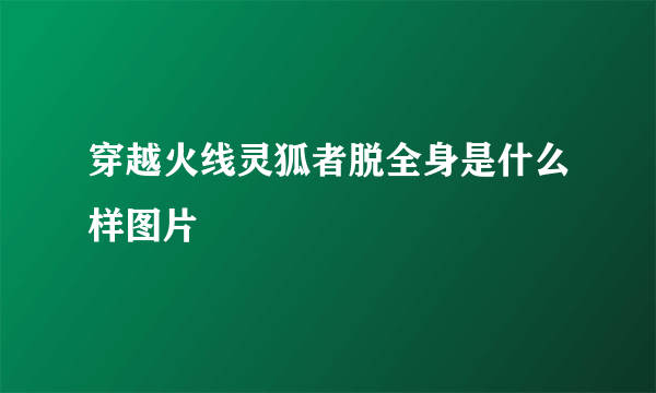 穿越火线灵狐者脱全身是什么样图片