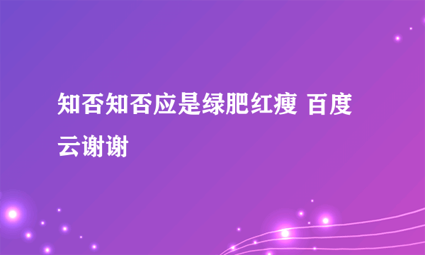 知否知否应是绿肥红瘦 百度云谢谢