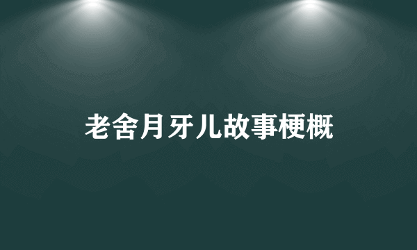 老舍月牙儿故事梗概