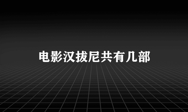 电影汉拔尼共有几部