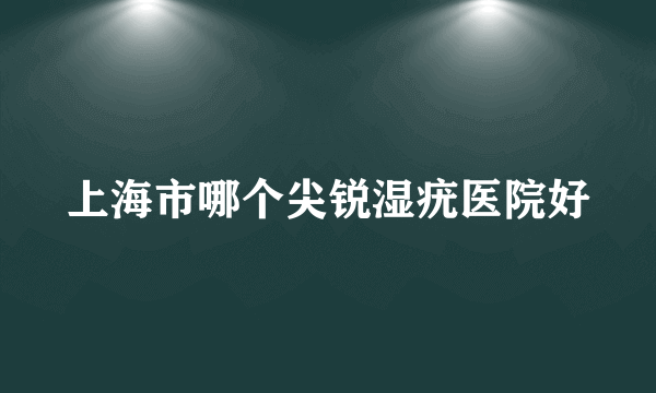 上海市哪个尖锐湿疣医院好