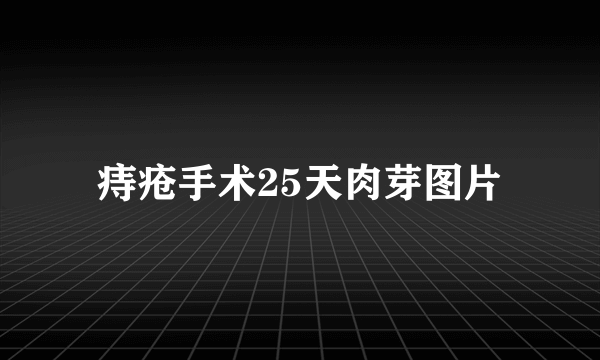 痔疮手术25天肉芽图片