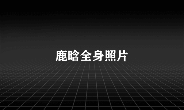 鹿晗全身照片