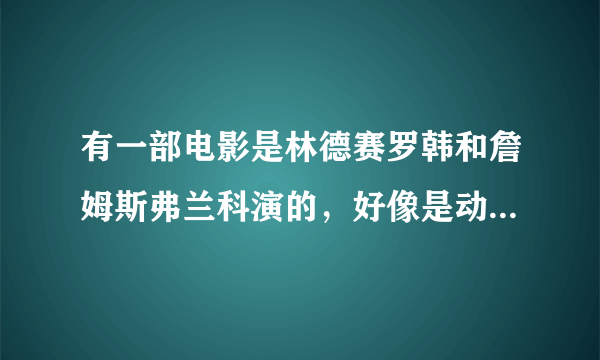 有一部电影是林德赛罗韩和詹姆斯弗兰科演的，好像是动作片，叫什么名字？