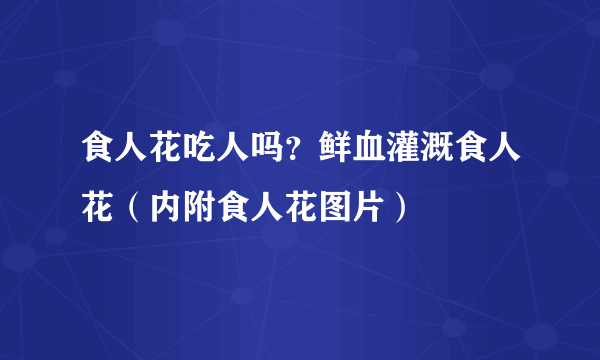 食人花吃人吗？鲜血灌溉食人花（内附食人花图片）