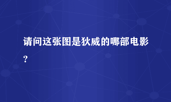 请问这张图是狄威的哪部电影？