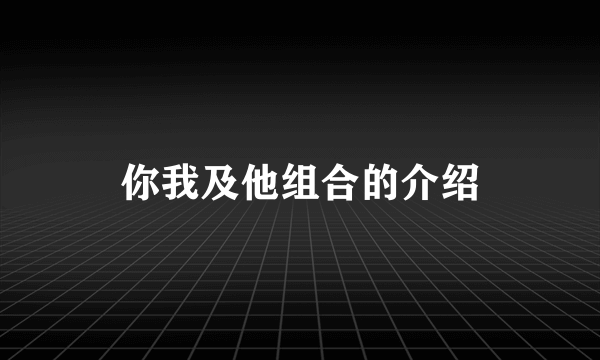 你我及他组合的介绍