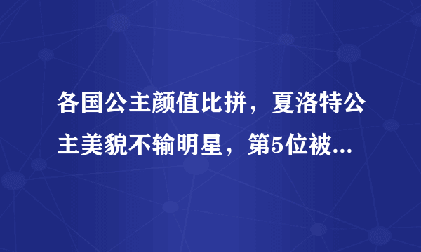 各国公主颜值比拼，夏洛特公主美貌不输明星，第5位被称最潮公主