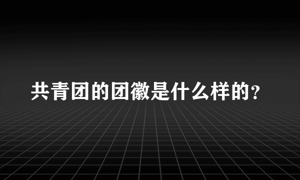 共青团的团徽是什么样的？