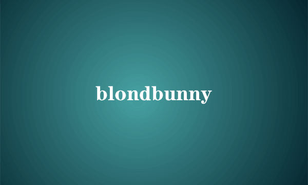 blondbunny