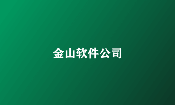 金山软件公司