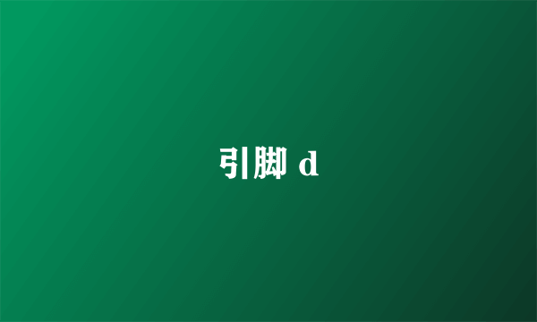 引脚 d