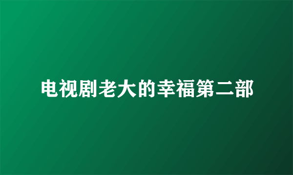 电视剧老大的幸福第二部