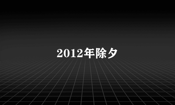 2012年除夕