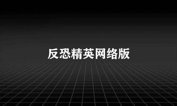 反恐精英网络版