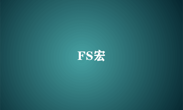 FS宏